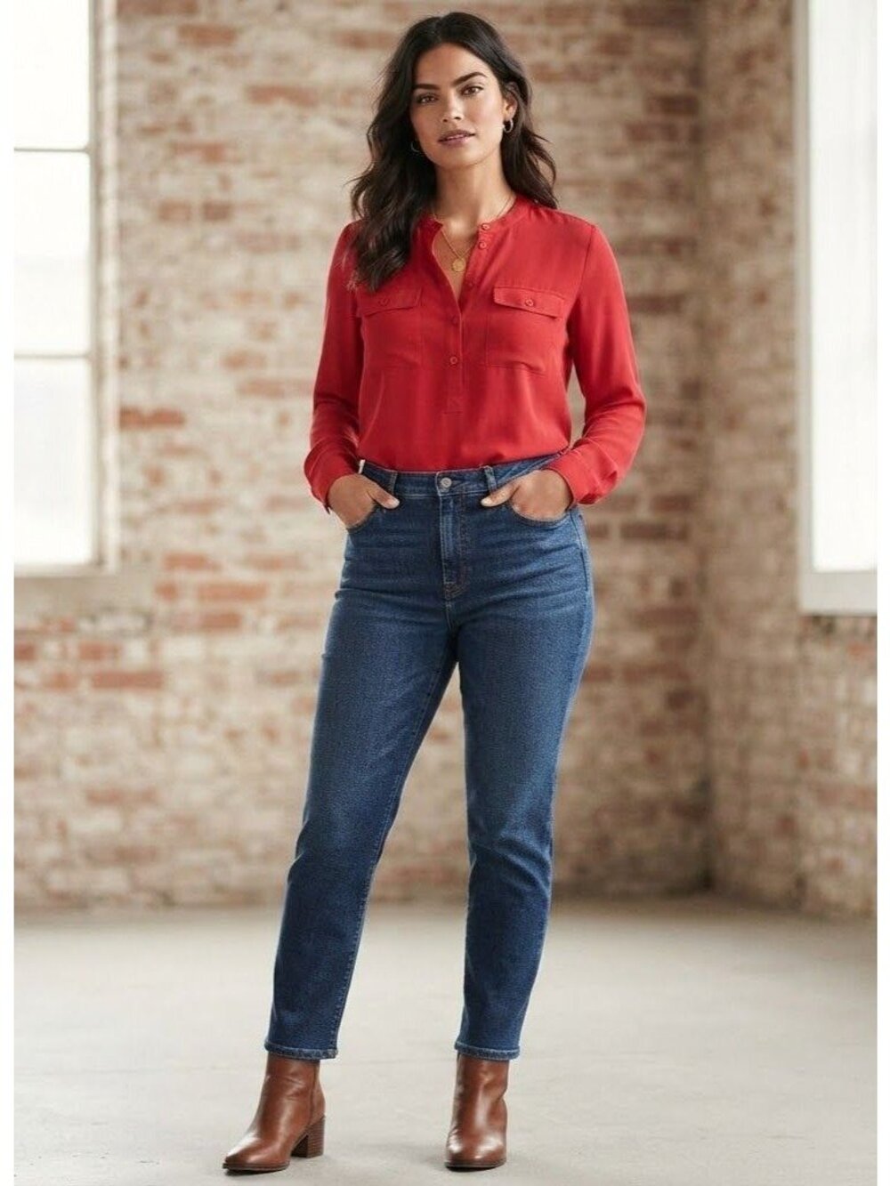 Ann Taylor LOFT Long Sleeve Blouse Size S Petite